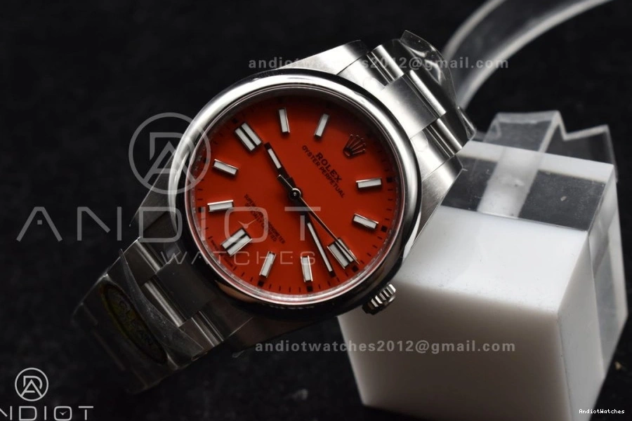 Red Steel Unisex Dial 1:1 124300 Perpetual Edition VR 904L 41mm Oyster Clean Best 938 0129